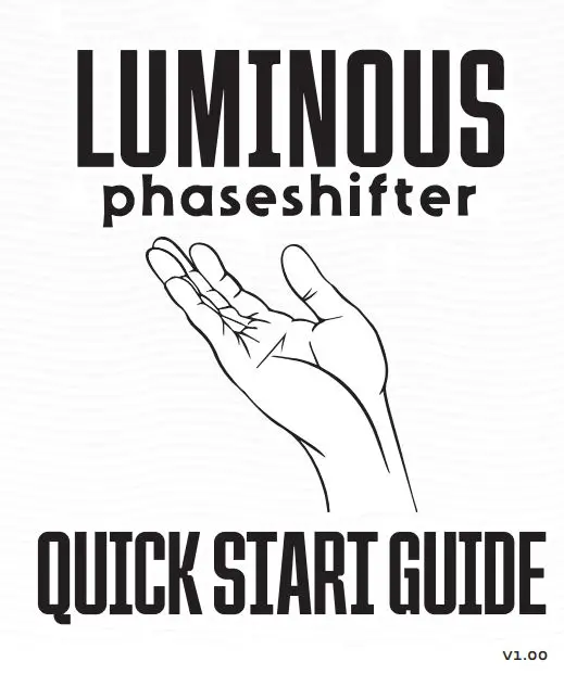 ALEXANDER Leap Series Luminous Beta Phase Shifter Owner's Manual