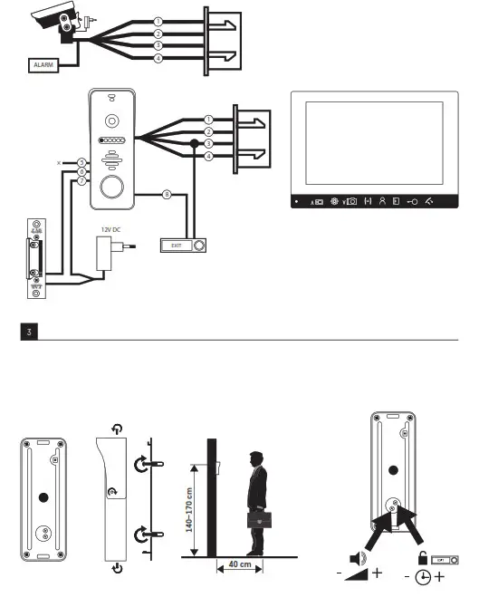EMOS H3010 Colour Video Doorphone Set - fig
