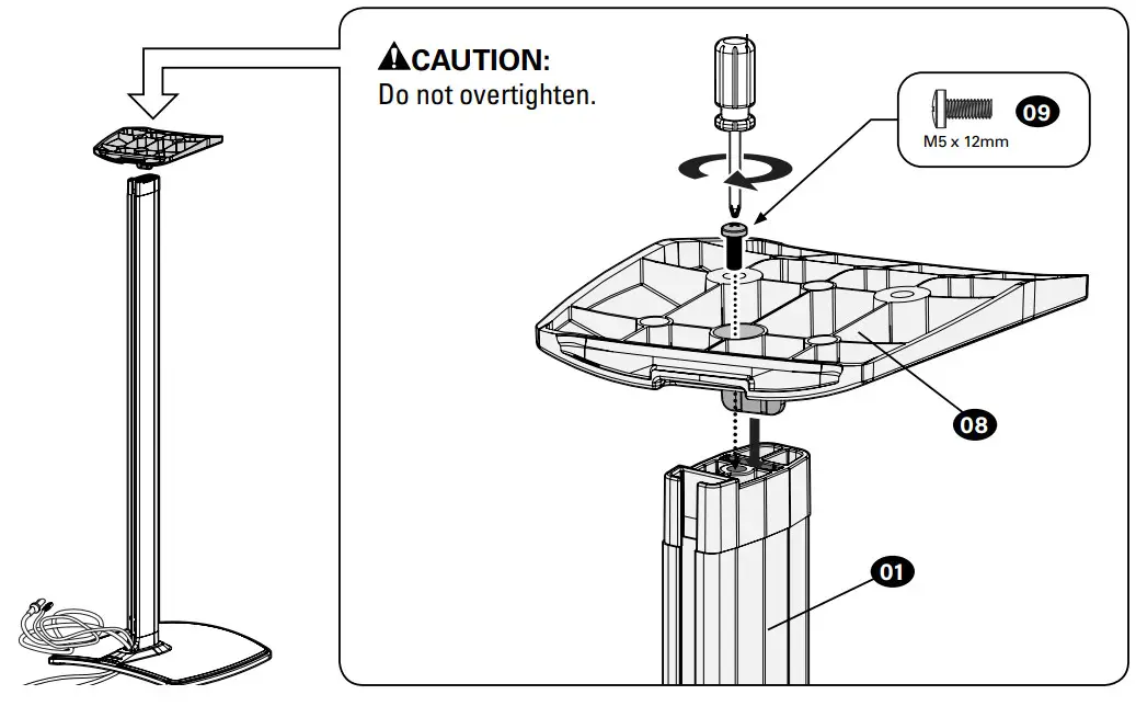SANUS WSSE31, WSSE32 Speaker Stand for SONOS Era 300 - STEP 4