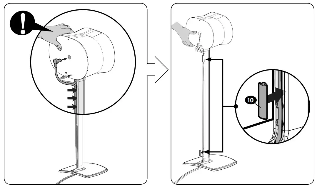 SANUS WSSE31, WSSE32 Speaker Stand for SONOS Era 300 - STEP 6