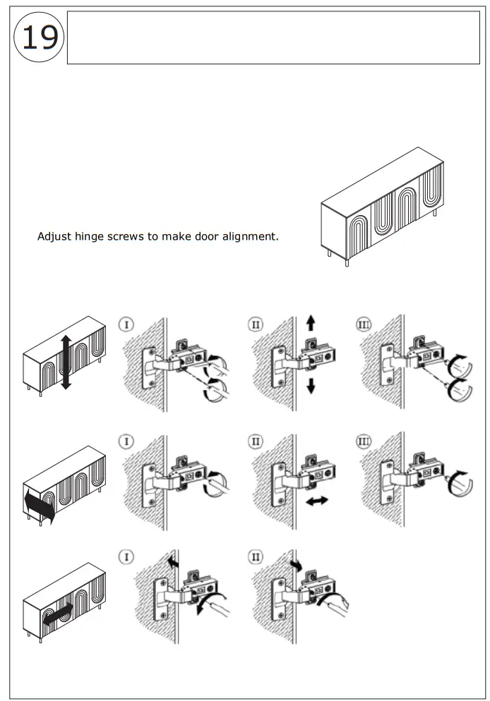 FUFU GAGA LJY KF210198-0 Contemporary Modern White Buffet - Box12