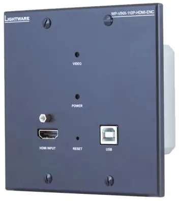 LIGHTWARE-WP-VINX-110P-HDMI-ENC-Wallplate-AV-Over-IP-Scaling-Multimedia-Extender-product