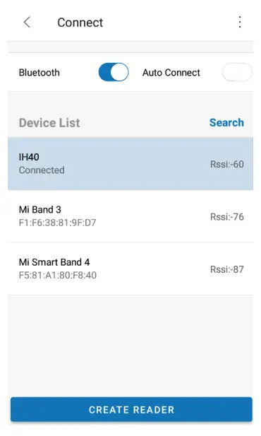 Honeywell IH45 Handheld UHF RFID Reader - Home screen 1