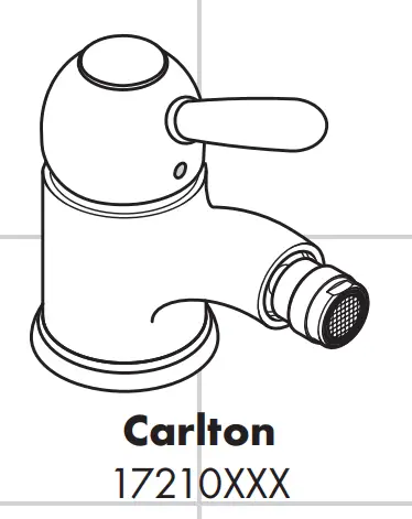 AXOR 17210000 CARLTON Lever Bidet Faucet -