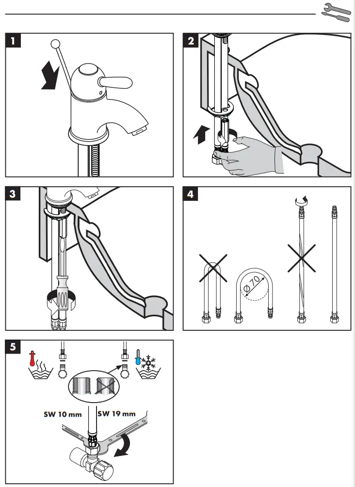 AXOR 17210000 CARLTON Lever Bidet Faucet - fig 11