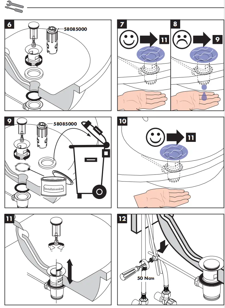 AXOR 17210000 CARLTON Lever Bidet Faucet - fig 12