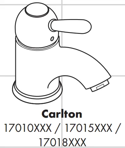 AXOR 17210000 CARLTON Lever Bidet Faucet - fig