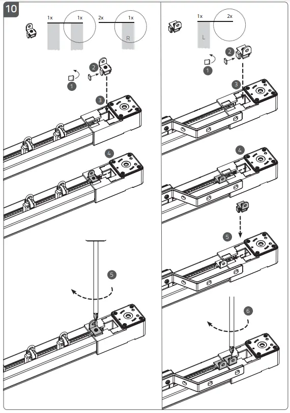 MOTIONBLINDS CM-36 Curtain Motor and Rails - Fig 10