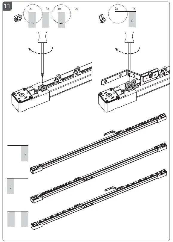 MOTIONBLINDS CM-36 Curtain Motor and Rails - Fig 11