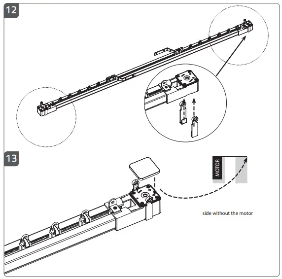 MOTIONBLINDS CM-36 Curtain Motor and Rails - Fig 12