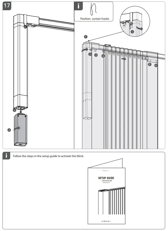 MOTIONBLINDS CM-36 Curtain Motor and Rails - Fig 15