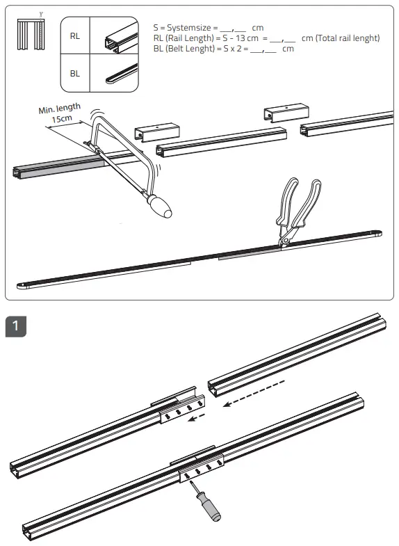 MOTIONBLINDS CM-36 Curtain Motor and Rails - Fig 3