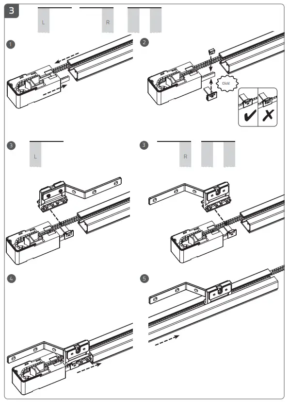 MOTIONBLINDS CM-36 Curtain Motor and Rails - Fig 5