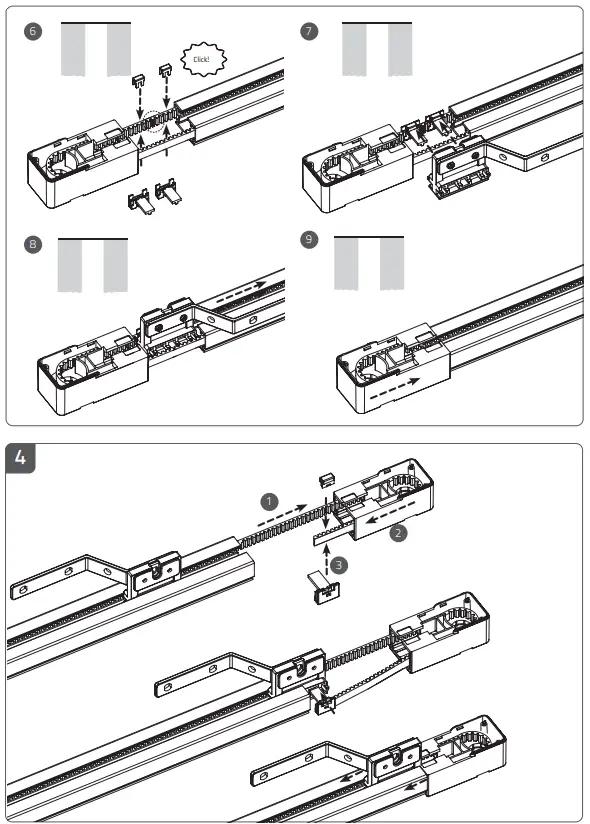 MOTIONBLINDS CM-36 Curtain Motor and Rails - Fig 6