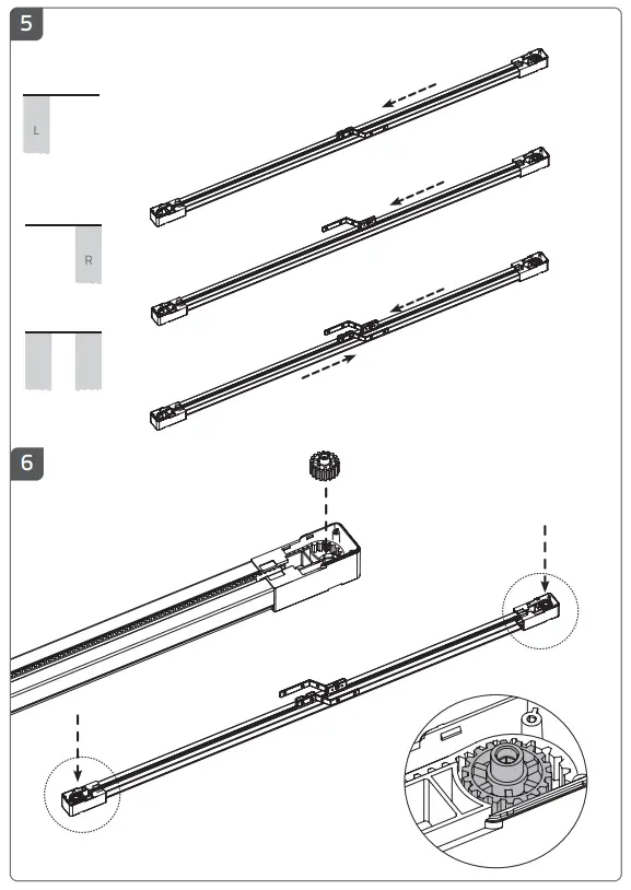 MOTIONBLINDS CM-36 Curtain Motor and Rails - Fig 7