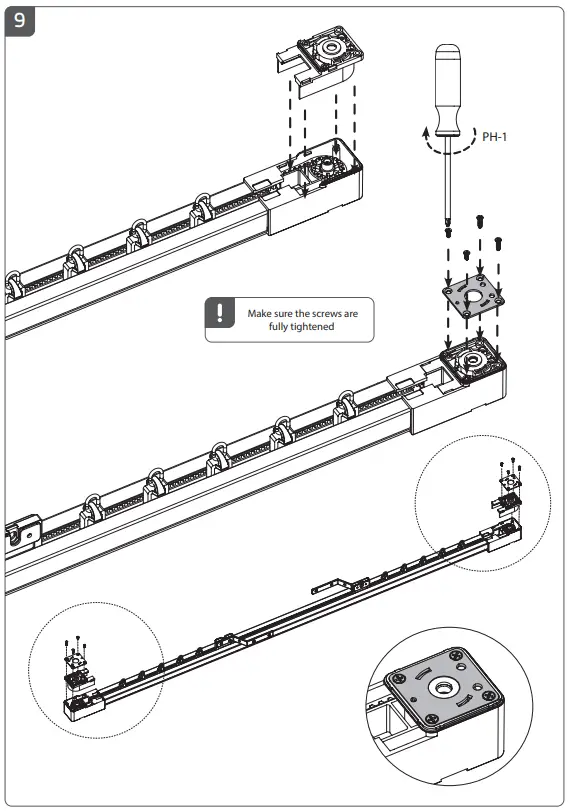 MOTIONBLINDS CM-36 Curtain Motor and Rails - Fig 9