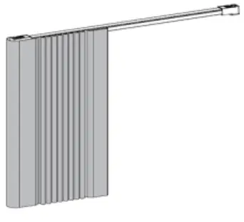 MOTIONBLINDS CM-36 Curtain Motor and Rails