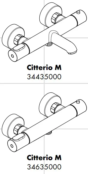 hansgrohe 34435000 AXOR Citterio M Bath Mixers