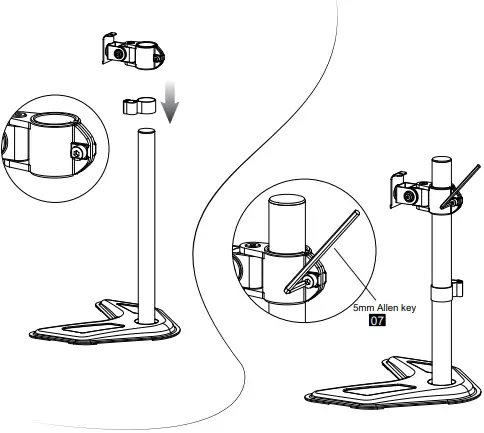 American Express MU0023-A Mountup Single Monitor Stands B2