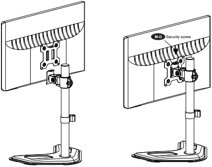 American Express MU0023-A Mountup Single Monitor Stands B4a