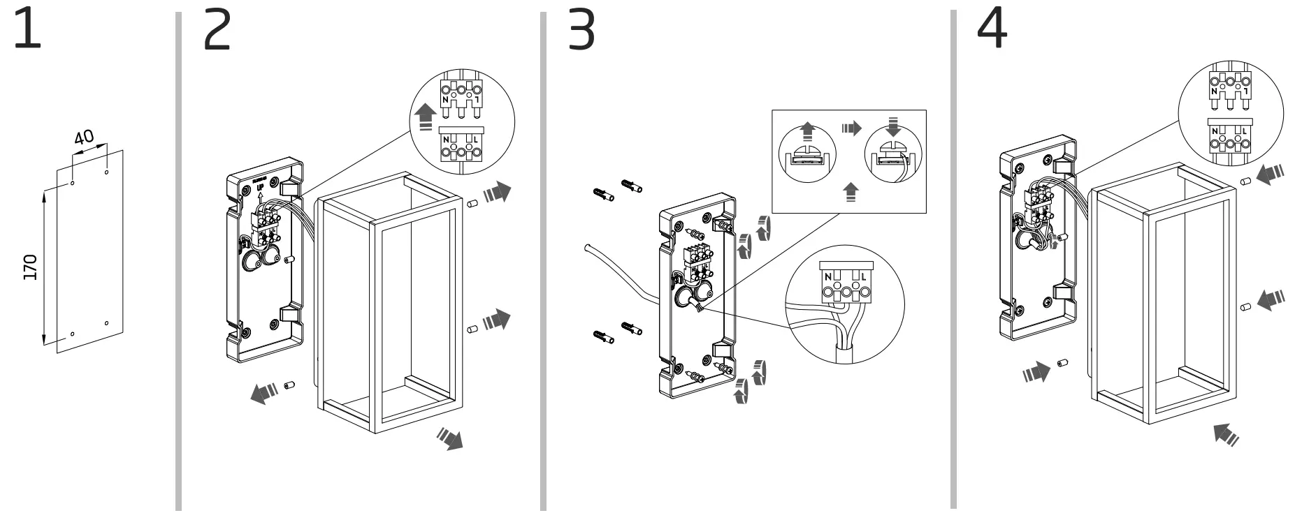 Nowodvorski 8176 Aplica LED Exterior Symmetry - FIGURE