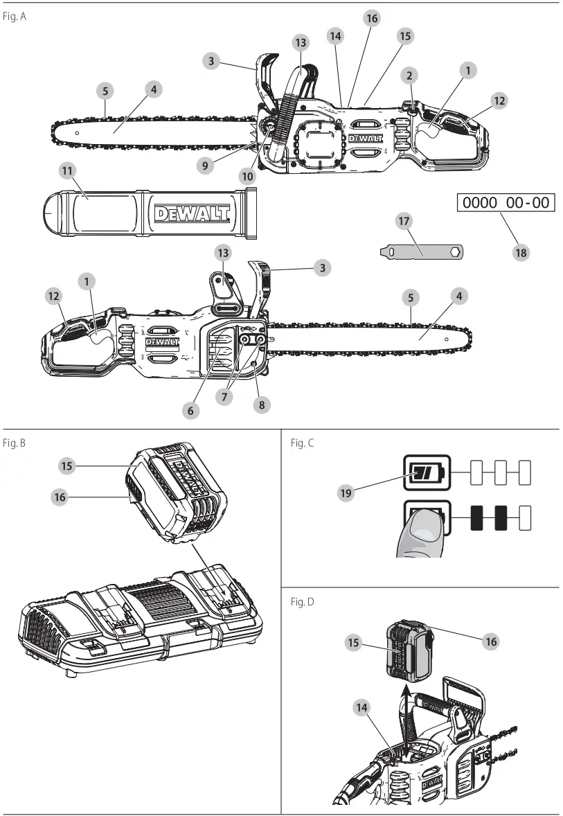 DEWALT DCMCS574 XR FlexVolt Brushless Cordless Chainsaw - Figure 1