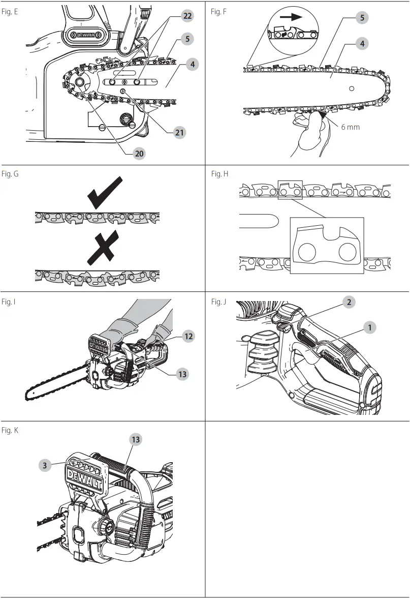 DEWALT DCMCS574 XR FlexVolt Brushless Cordless Chainsaw - Figure 2