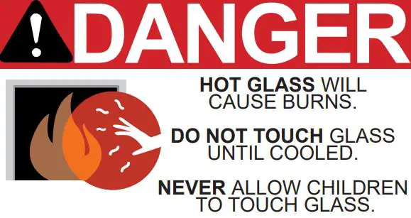 MAJESTIC PIER-DV36IN Black Fire Screen Front for 36 Inch Multi-Sided Fireplaces Instruction Manual - Danger