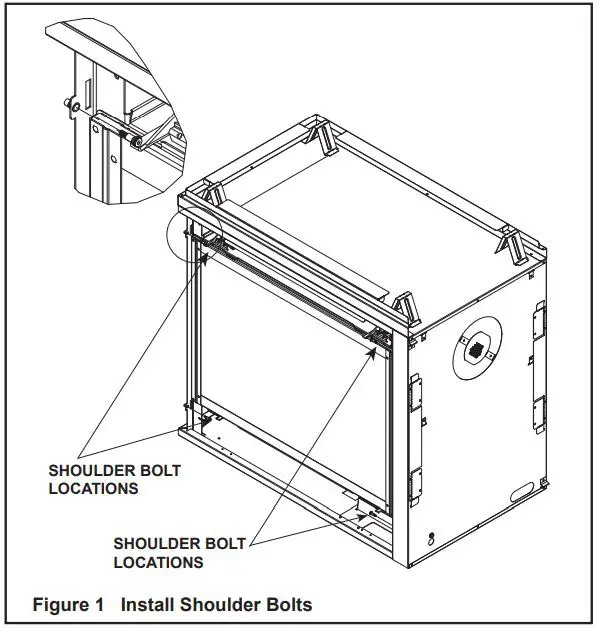 MAJESTIC PIER-DV36IN Black Fire Screen Front for 36 Inch Multi-Sided Fireplaces Instruction Manual - Figure 1