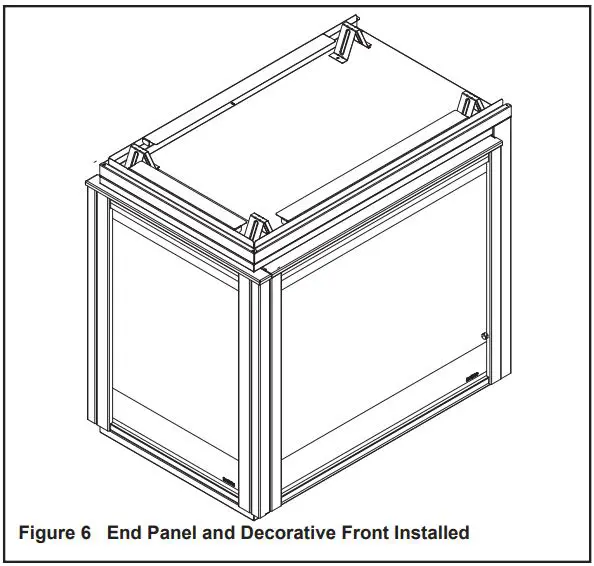 MAJESTIC PIER-DV36IN Black Fire Screen Front for 36 Inch Multi-Sided Fireplaces Instruction Manual - Figure 6