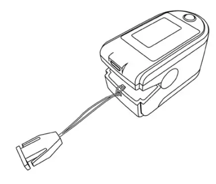 A D UP-200BLE Fingertip Pulse Oximeter - lanyard