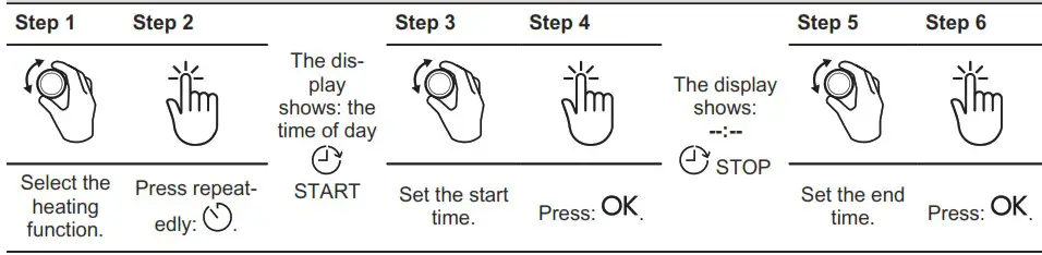 Electrolux EOF6P46X Microwave Oven - CLOCK FUNCTIONS 4