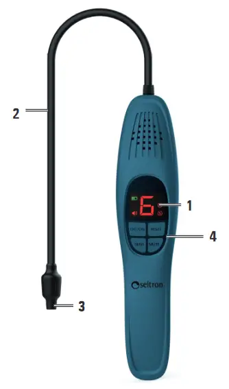 seitron BE COOL R1 Heated Diode Refrigerant Gas Leak Detector - MECHANICAL DESCRIPTION