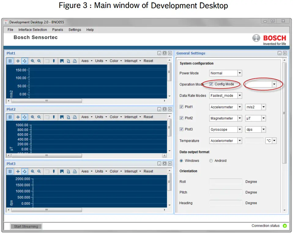Bosch Sensortec BNO055 USB Stick - Development Desktop
