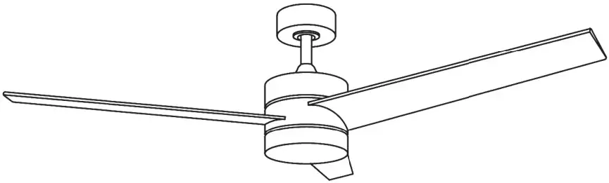 THE HOME DEPOT CFN-1503 52 Inch Modern LED Indoor Brushed Nickel Ceiling Fan -