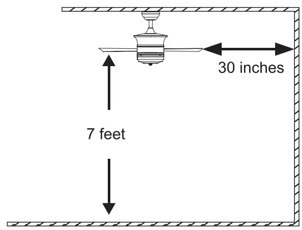 THE HOME DEPOT CFN-1503 52 Inch Modern LED Indoor Brushed Nickel Ceiling Fan - Suitable Location