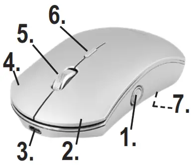 DELTACO MS-800 Wireless Mouse
