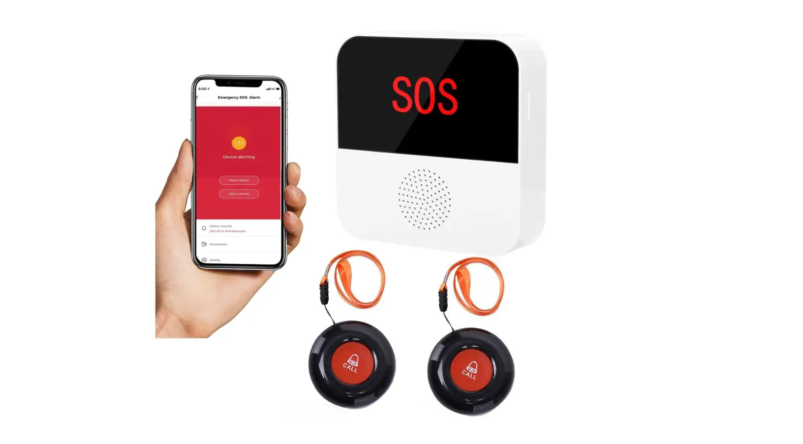 Sanjie B0brq9tpzr Wifi Smart Wireless Caregiver Pager Call Button System Instruction Manual