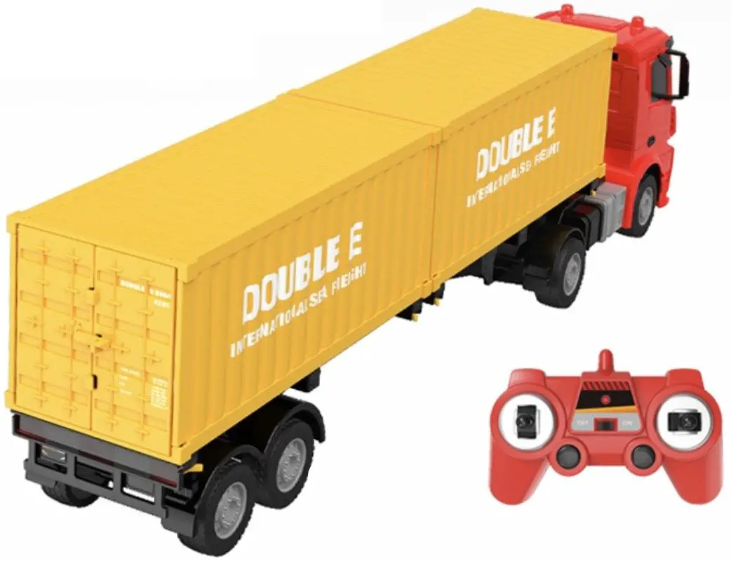 Double-E-E6640-003-RC-Detachable-Flatbed-Tractor-Semi-Trailer-Combo-Excavator-Truck-product