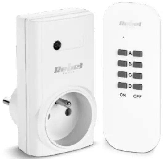 Rebel URZ1225-3 Power Socket with Remote Control