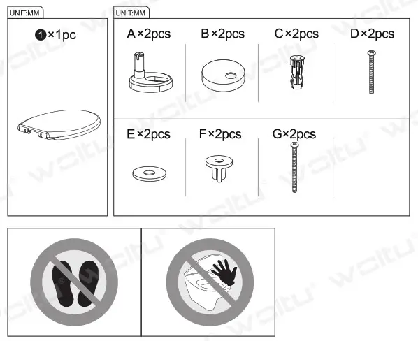 woltu WS2542 Toilet Seat - overview 1
