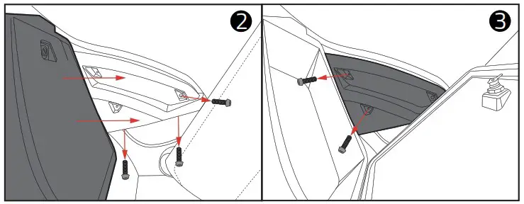 DS18 SLG AR6LD Polaris Slingshot Inside Armrest Speaker Pods - INSTALLATION 2