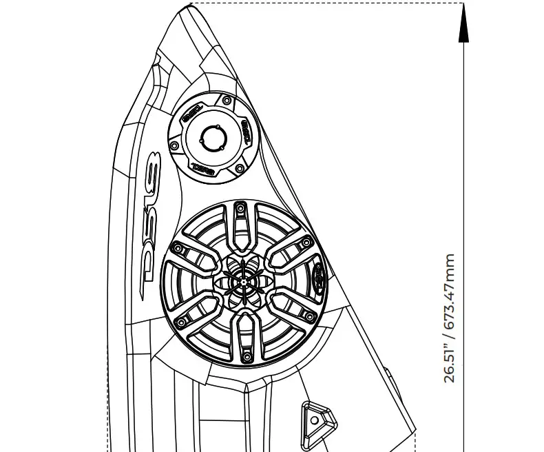 DS18 SLG AR6LD Polaris Slingshot Inside Armrest Speaker Pods - MEASEMENTS 1