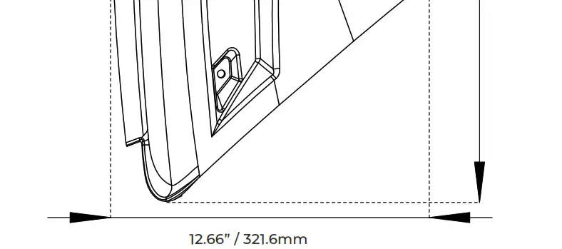 DS18 SLG AR6LD Polaris Slingshot Inside Armrest Speaker Pods - MEASEMENTS 2