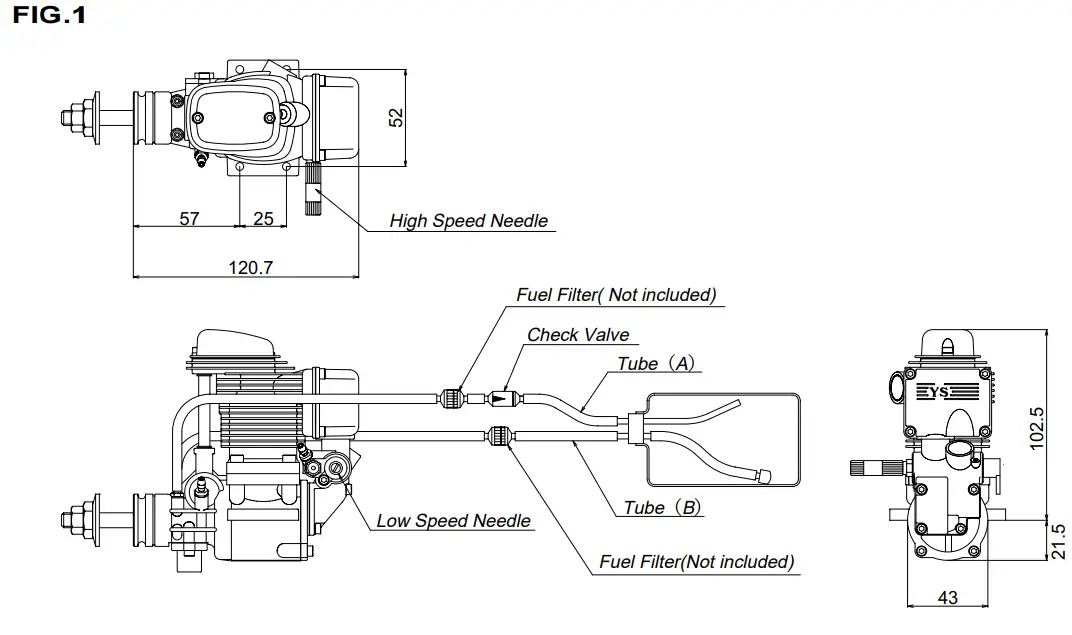 YS Engines FZ91 Drive Washer Retainer - fig 1
