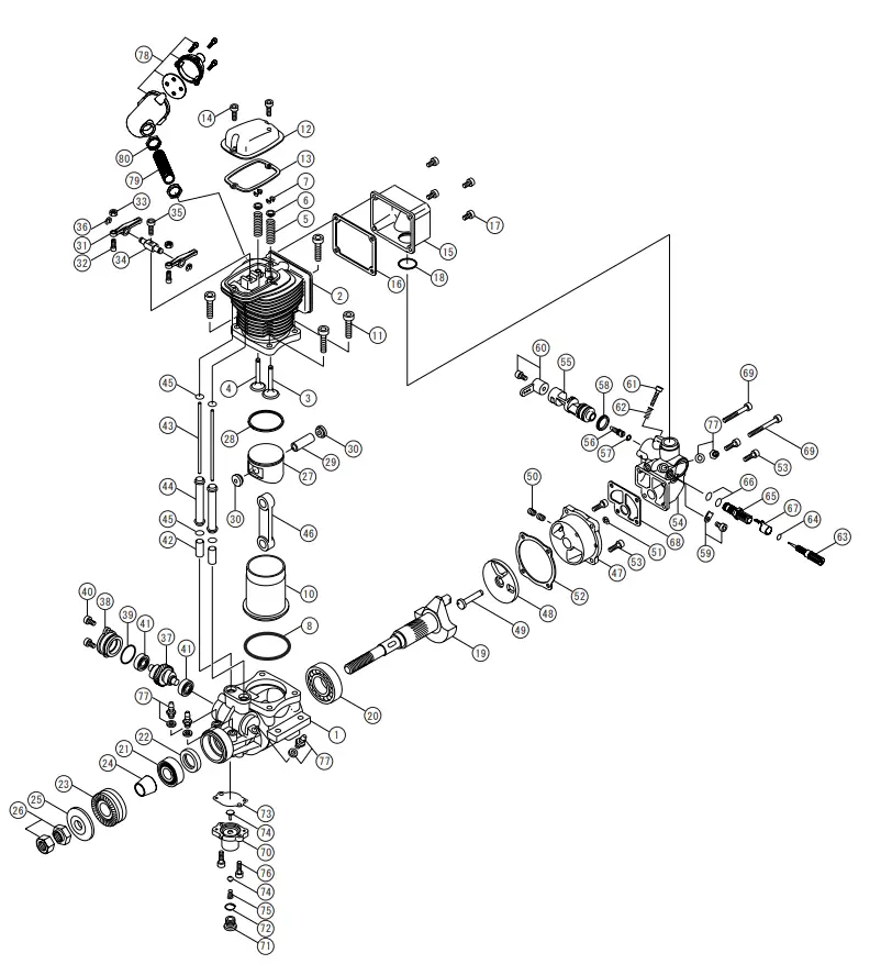YS Engines FZ91 Drive Washer Retainer - fig 4