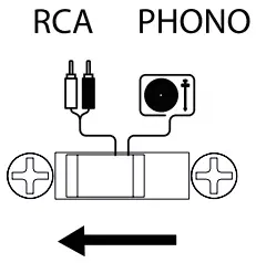 LA BOITE LX X Classique Loudspeaker and Turntable - RCA ANALOGUE INPUT
