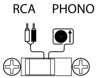 LA BOITE LX X Classique Loudspeaker and Turntable - RCA mode