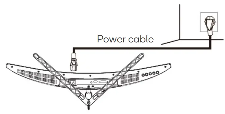 kogan KAMN32F16LC 32 Inch Curved Gaming Monitor - Power cable