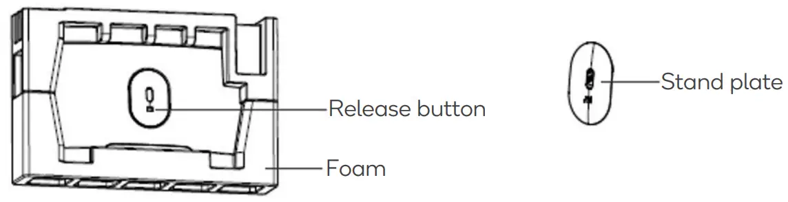 kogan KAMN32F16LC 32 Inch Curved Gaming Monitor - stand plate1